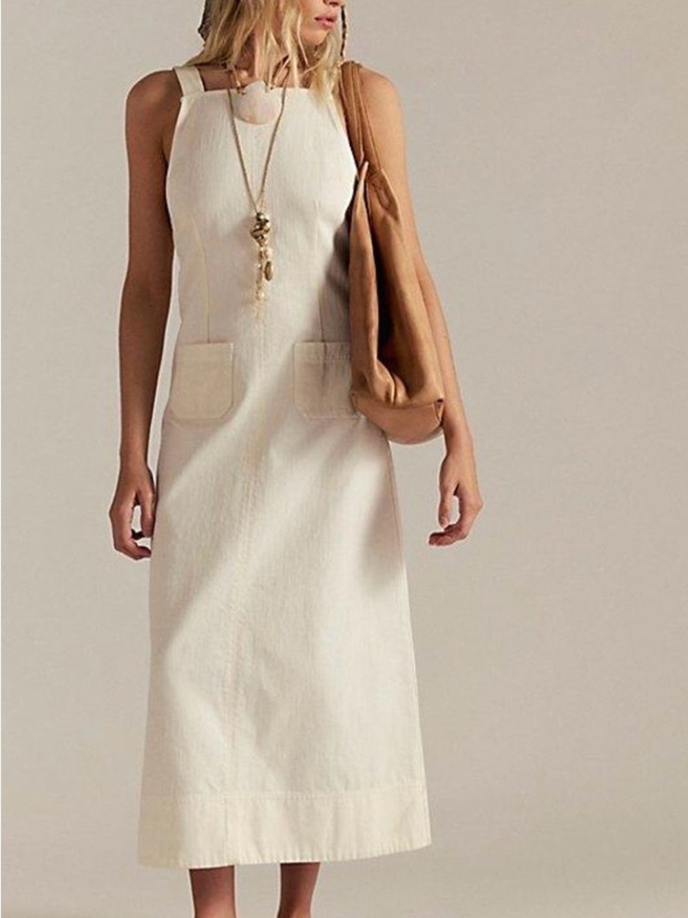 Free People Dex Denim Midi Dress - Picture 2 of 3